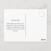 Seagull Soaring Waves Storm Clouds Ocean Coastal Briefkaart (Achterkant)