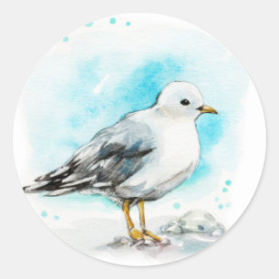 Seagull Studie 1 Ronde Sticker
