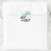 Seagull Studie 2 Ronde Sticker (Tas)