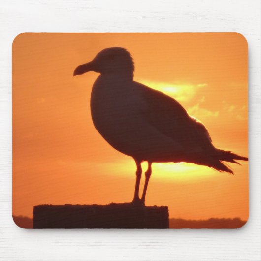 Seagull Sunset Muismat (Voorkant)