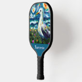Seagull Van Gogh Style Beach gepersonaliseerd Pickleball Paddle (Links)