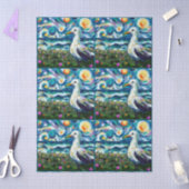 Seagull Van Gogh Style Beach Sky Decoupage Tissuepapier (Craft)