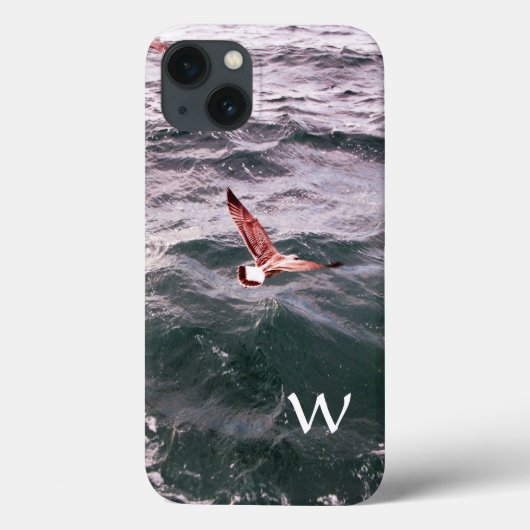 SEAGULL VLIEGT OVER DE WAVEMONOGRAM Case-Mate iPhone CASE (Achterkant)