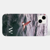 SEAGULL VLIEGT OVER DE WAVEMONOGRAM Case-Mate iPhone CASE (Achterkant (horizontaal))