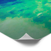 Seagull Walting op gras Liqufy Art Effect Poster (Hoek)