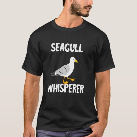 Seagull Whisperer Gull Beach Birds Harbor Albatro T-shirt (Voorkant)