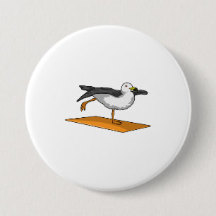 Seagull Yoga Meditation Fitness Ronde Button 7,6 Cm