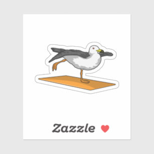 Seagull Yoga Meditation Fitness Sticker