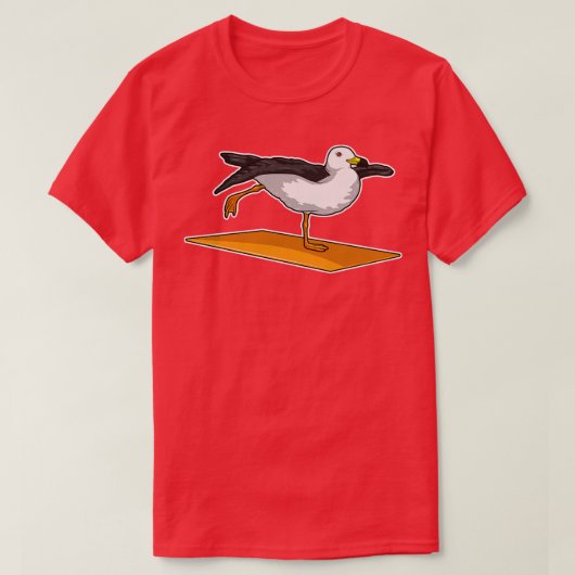 Seagull Yoga Meditation Fitness T-shirt (Design voorkant)
