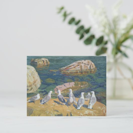 Seagulls, 1910 briefkaart (Staand voorkant)