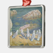 Seagulls, 1910 metalen ornament (Links)