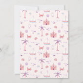 Seagulls Beach bruiloft uitnodiging (Achterkant)