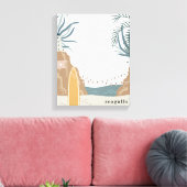 Seagulls Beach Waterverf Canvas Afdruk (Insitu (Woonkamer))