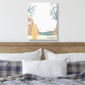Seagulls Beach Waterverf Canvas Afdruk (Insitu (Slaapkamer))
