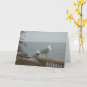 "Seagulls die naar het superieure meer kijken" - H Kaart (Gele Bloem)