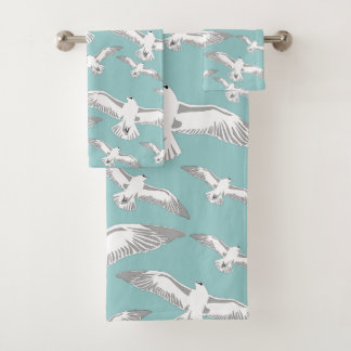 Seagulls Galore Bath Towel Set Bad Handdoek