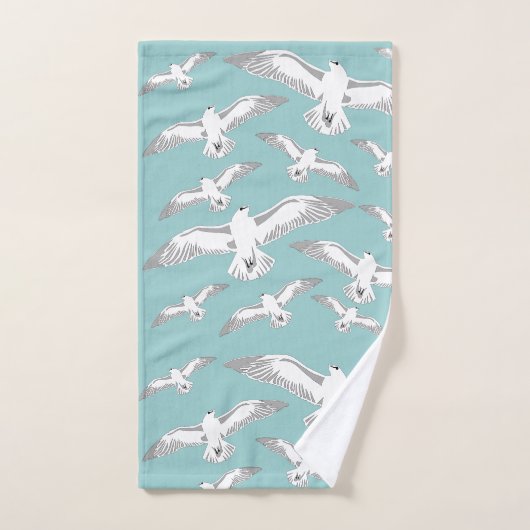 Seagulls Galore Bath Towel Set Bad Handdoek (Handdoek)