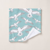 Seagulls Galore Bath Towel Set Bad Handdoek (Wasdoekje)