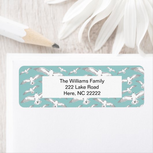 Seagulls Galore Return Address Labels (Insitu)