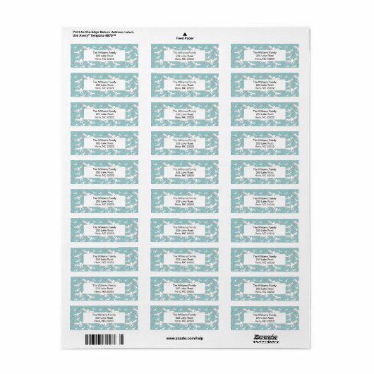 Seagulls Galore Return Address Labels (Full Sheet)