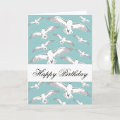 Seagulls Galore Verjaardag Kaart (Voorkant)