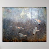 Seagulls Grunge Poster (Voorkant)
