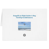 Seagulls Happy Vaderdag Kaart (Achterkant Horizontaal)