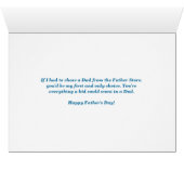Seagulls Happy Vaderdag Kaart (Binenzijde Horizontaal (Onderkant))
