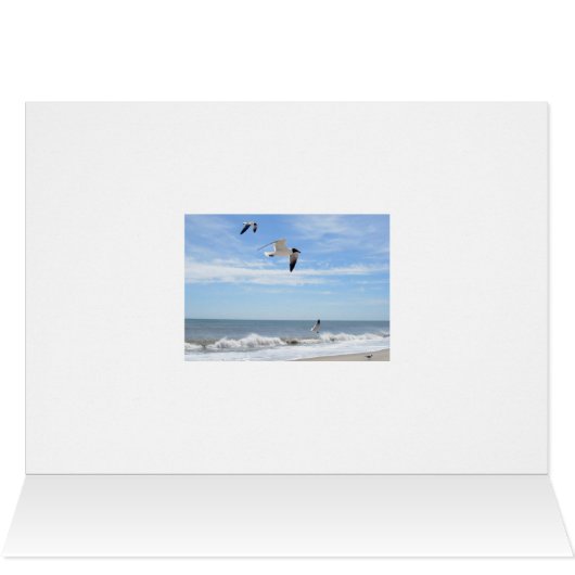 Seagulls Happy Vaderdag Kaart (Binnen Horizontaal (Boven))