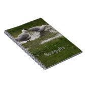 Seagulls in een puddle notitieboek (Rechterzijde)