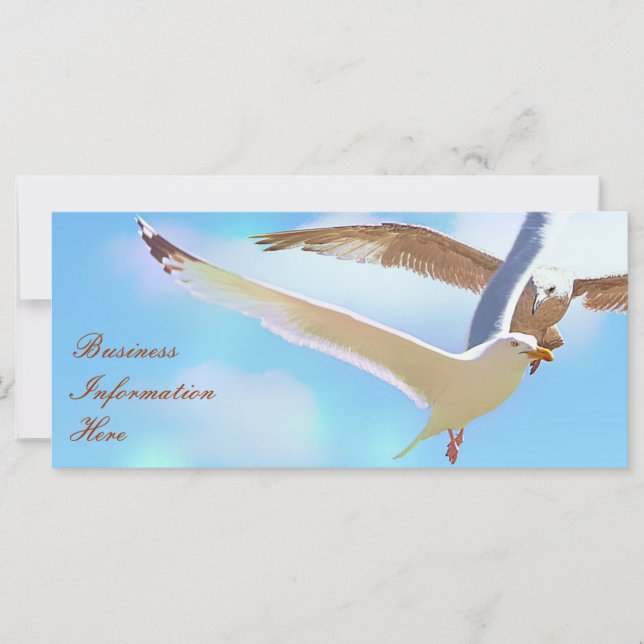 Seagulls in Flight 2012 Calendar Bladwijzer Rack C (Voorkant)