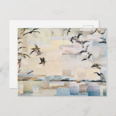 SeaGulls in Flight" Snappapier door Willowcatdesig Briefkaart (Voorkant / Achterkant)