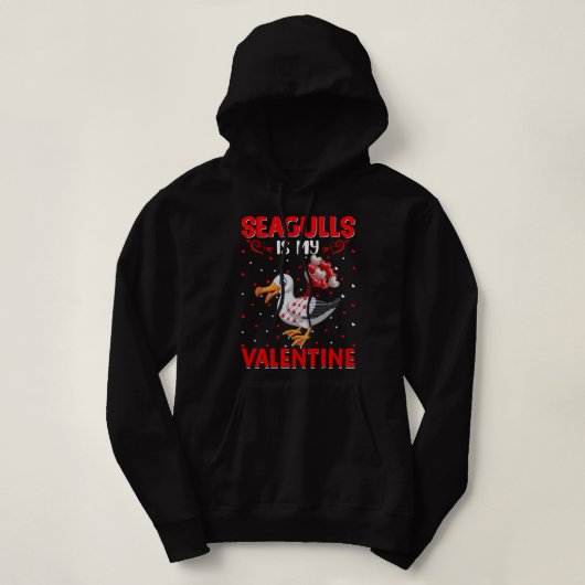 Seagulls is mijn Valentijn harten liefde voor Seag Hoodie (Design voorkant)