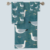 Seagulls Nautical Bad Handdoek