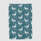 Seagulls Nautical Golfhanddoek (Voorkant)