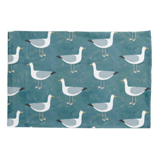 Seagulls Nautical Kussensloop (Achterkant)