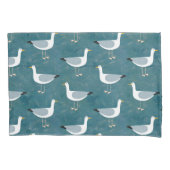 Seagulls Nautical Kussensloop (Voorkant)