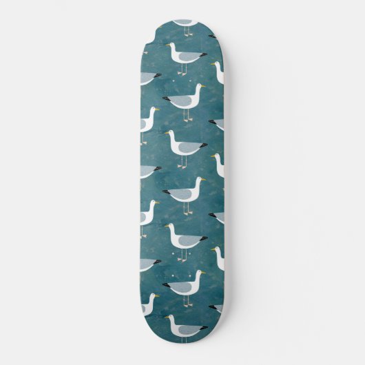 Seagulls Nautical Persoonlijk Skateboard (Voorkant)