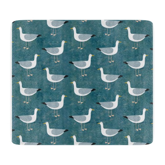 Seagulls Nautical Snijplank (Voorkant)