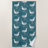 Seagulls Nautical Strandlaken (Voorkant)