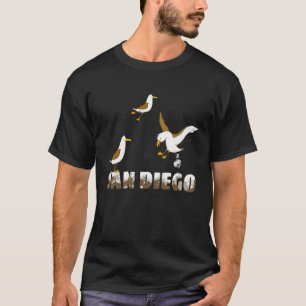 Seagulls pooping in San Diego T-shirt