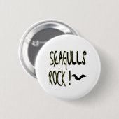 Seagulls Rock! Knoop Ronde Button 5,7 Cm (Voorkant /achterkant)
