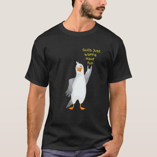 Seagulls Seagull for Party Birds T-shirt (Voorkant)
