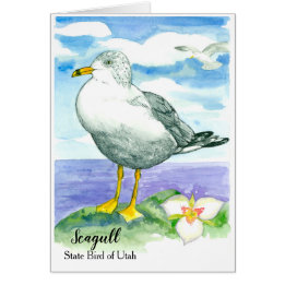 Seagulls Sego Lily Salt Lake Waterverf Blank