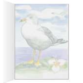 Seagulls Sego Lily Salt Lake Waterverf Blank (Binnen (Rechts))