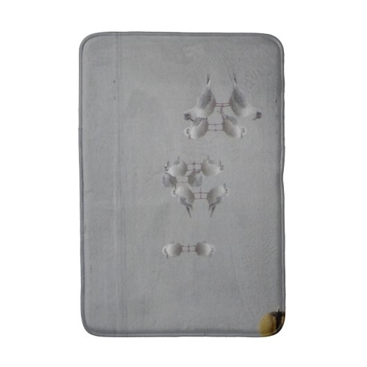 Seagulls, sereen reflecterend in waterdamp badmat (Voorkant Verticaal)