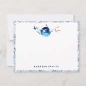 Seagulls Waterverf briefpapier Note Kaart Notitiekaartje (Voorkant)