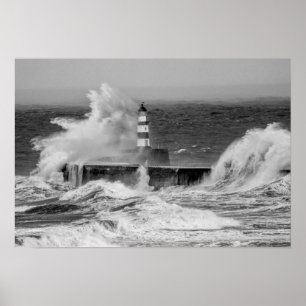 Seaham Lighthouse Poster/Afdruk Poster