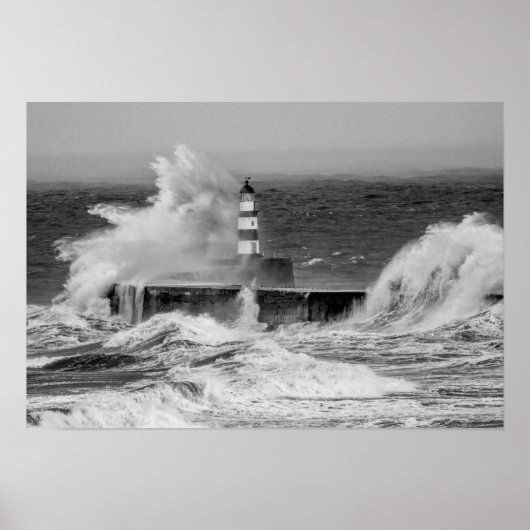 Seaham Lighthouse Poster/Afdruk Poster (Voorkant)