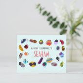 Seaham Seaglass Multis Post Card Briefkaart (Staand voorkant)